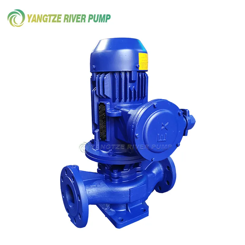 立型単段パイプライン渦巻ポンプ ISG および IHG